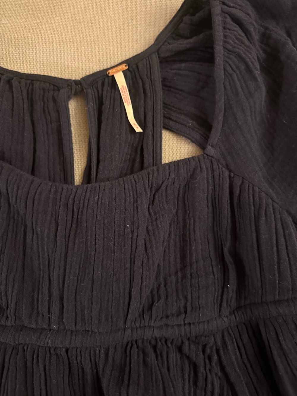 Free People Clea Mini Dress Black - Picture 7 of 11